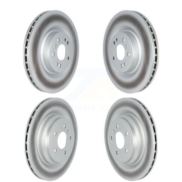 Front Rear Coated Disc Brake Rotor Kit For 2016-2017 Mercedes-Benz GLE400 With AMG Package KG-101689