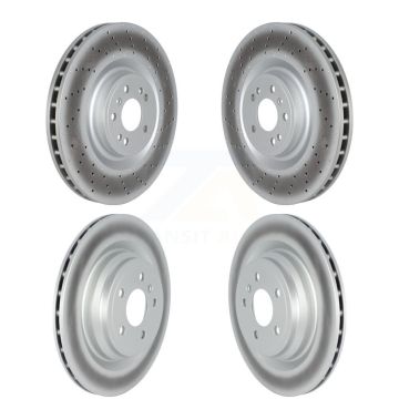 Front Rear Coated Brake Rotors Kit For Mercedes-Benz GLE43 AMG GLE400 GLE450 ML550 GLE550e KG-101694