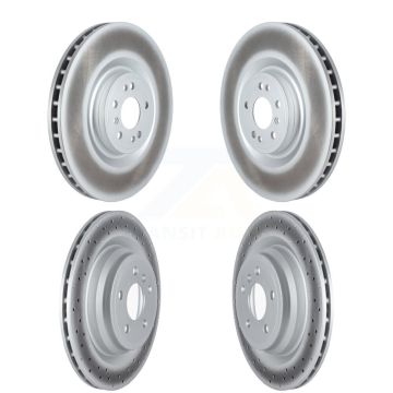 Front Rear Coated Brake Rotors Kit For Mercedes-Benz GLE43 AMG GLE400 GLE450 ML550 GLE550e KG-101695