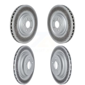 Front Rear Coated Brake Rotors Kit For Mercedes-Benz GLE43 AMG GLE400 GLE450 ML550 GLE550e KG-101696