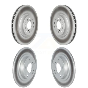 Front Rear Coated Disc Brake Rotors Kit For 2017-2020 Honda Civic Type R KG-101700