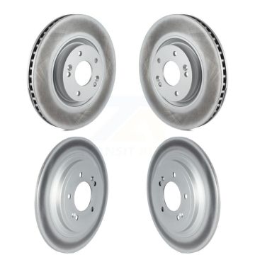 Front Rear Coated Disc Brake Rotors Kit For Kia Sportage Hyundai Nexo KG-101702