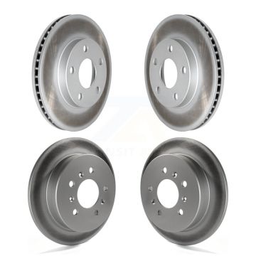 Front Rear Coated Disc Brake Rotors Kit For Pontiac Grand Am Oldsmobile Alero KG-101734