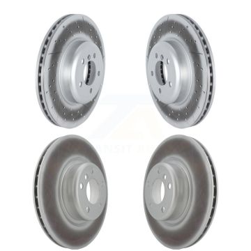 Front Rear Coated Disc Brake Rotors Kit For 2018-2020 BMW M240i xDrive KG-101744