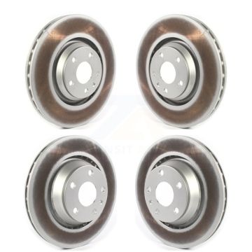 Front Rear Coated Disc Brake Rotors Kit For 2009-2015 Audi TTS Quattro KG-101749