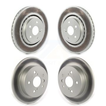 Front Rear Coated Disc Brake Rotor Kit For 2022 Toyota Camry TRD With Manual Parking KG-101757