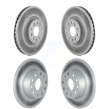 Front Rear Coat Brake Rotors Kit For 22-23 Volkswagen Taos With 312mm Diameter Rotor KG-101759