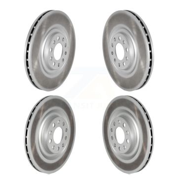 Front Rear Coated Disc Brake Rotors Kit For Alfa Romeo Stelvio Giulia KG-101778