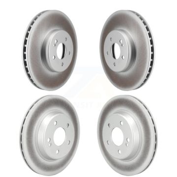 Front Rear Coated Disc Brake Rotors Kit For Mercedes-Benz C300 C400 C350e KG-101779