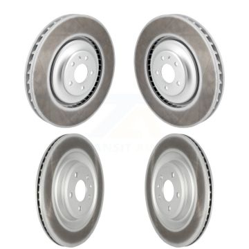 Front Rear Coated Disc Brake Rotors Kit For Audi S6 S7 S8 KG-101781