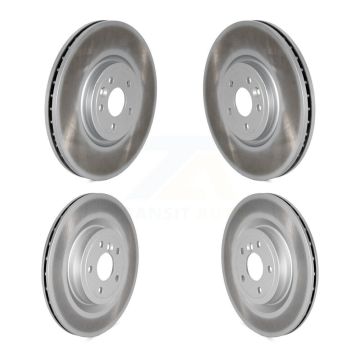 Front Rear Coated Disc Brake Rotors Kit For Jaguar XE XF KG-101784