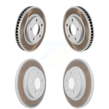 Front Rear Coated Disc Brake Rotors Kit For 2005 Pontiac Montana SV6 with FWD KG-101785