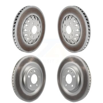 Front Rear Coated Disc Brake Rotors Kit For 2019-2021 Audi A6 Quattro A7 Sportback KG-101788
