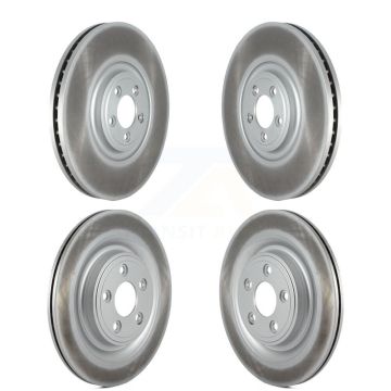Front Rear Coated Disc Brake Rotors Kit For 2010 Jaguar XF With 380mm Diameter Rotor KG-101805