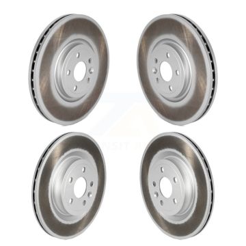 Front Rear Coated Disc Brake Rotors Kit For Jaguar F-Pace I-Pace KG-101809