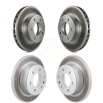 Front Rear Coated Brake Rotors Kit For Mercedes-Benz Sprinter 2500 3500 Freightliner 1500 KG-101812