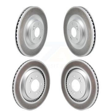 Front Rear Coated Disc Brake Rotors Kit For Hyundai Veloster N KG-101814