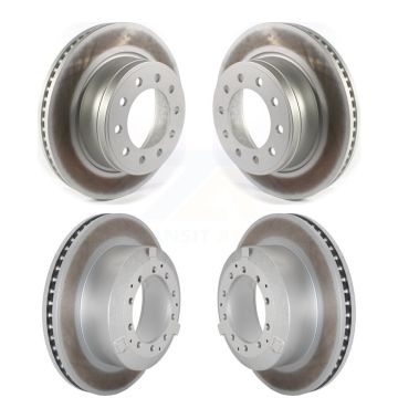 Front Rear Coated Disc Brake Rotor Kit For Ram Dodge Sterling Truck 4500 5500 Bullet 45 55 KG-101818