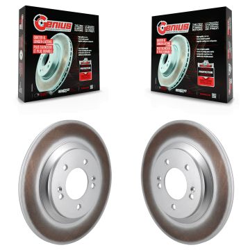 Rear Coated Disc Brake Rotors Pair For Hyundai Veloster N KG-101829