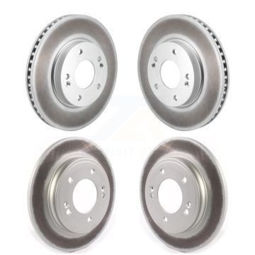 Front Rear Coated Disc Brake Rotors Kit For Hyundai Elantra KG-101833