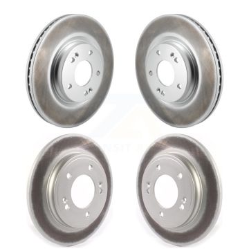 Front Rear Coated Disc Brake Rotors Kit For 2021-2023 Hyundai Elantra N Line KG-101834