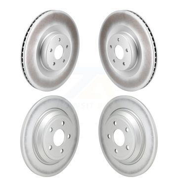 Front Rear Coated Disc Brake Rotors Kit For 2016-2018 Ford Focus RS KG-101837