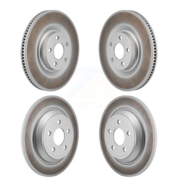 Front Rear Coated Disc Brake Rotors Kit For 2022-2023 Ford Maverick KG-101838