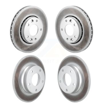 Front Rear Coated Disc Brake Rotors Kit For 2020-2023 Nissan Sentra KG-101845