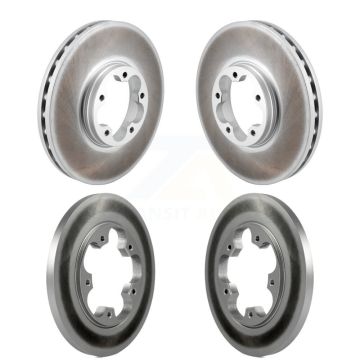 Front Rear Coated Brake Rotors Kit For 2020-2023 Ford Transit-250 Transit-350 Transit-150 KG-101846