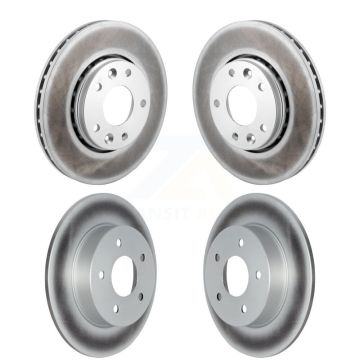 Front Rear Coated Disc Brake Rotors Kit For 2021-2023 Nissan Kicks SV SR KG-101848