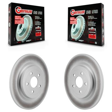 Rear Coated Disc Brake Rotors Pair For 2021-2023 Ford Mustang Mach-E KG-101863