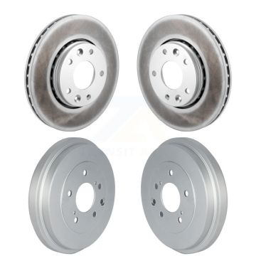 Front Rear Disc Brake Rotors Drums Kit For 2020-2022 Nissan Sentra KG-101867