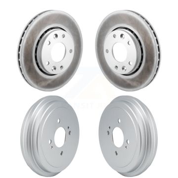 Front Rear Disc Brake Rotors Drums Kit For 2021-2023 Nissan Kicks SV SR KG-101869