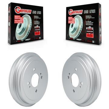 Rear Coated Brake Drums Pair For Nissan Kicks Versa KG-101870