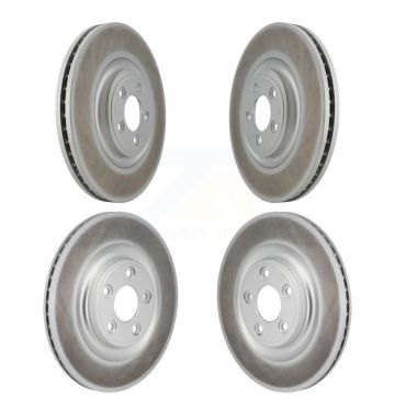 Front Rear Coated Disc Brake Rotors Kit For Jaguar XJ KG-101875