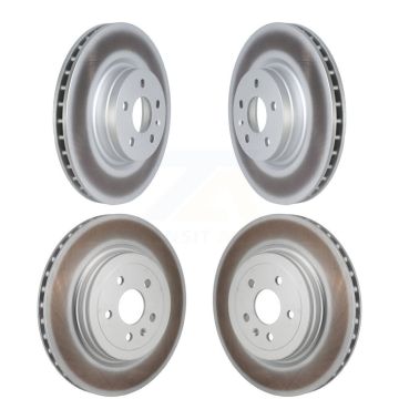 Front Rear Coated Disc Brake Rotors Kit For Tesla S KG-101877