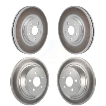 Front Rear Coated Disc Brake Rotors Kit For 2017-2020 Lincoln MKZ 2.0L KG-101879