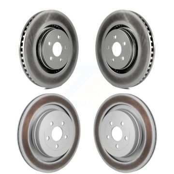 Front Rear Coated Disc Brake Rotors Kit For Ford Edge Lincoln Nautilus KG-101880