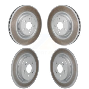 Front Rear Coated Disc Brake Rotors Kit For 2022-2023 Acura MDX 3.0L KG-101889