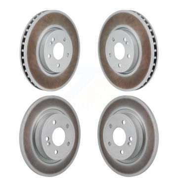Front Rear Coated Disc Brake Rotors Kit For Mercedes-Benz A220 CLA250 With Standard Brakes KG-101894