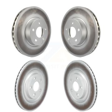 Front Rear Coat Brake Rotors Kit For 17 Mercedes-Benz E400 With 322mm Diameter Rotor KG-101899