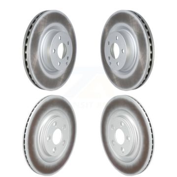 Front Rear Coat Brake Rotors Kit For 17 Mercedes-Benz E400 With 344mm Diameter Rotor KG-101901