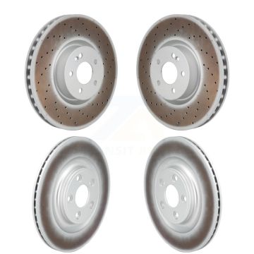 Front Rear Coated Disc Brake Rotors Kit For Mercedes-Benz E450 E400 E53 AMG CLS450 E43 KG-101904