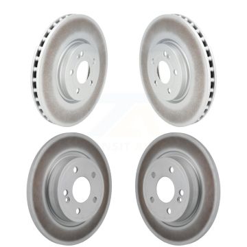 Front Rear Coated Disc Brake Rotors Kit For 2019-2022 Mercedes-Benz A220 With AMG Package KG-101906