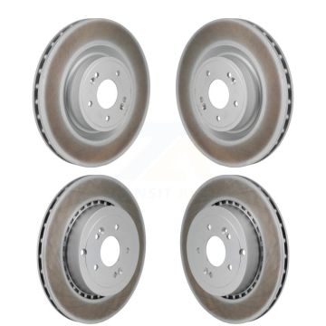 Front Rear Coated Disc Brake Rotors Kit For Kia Stinger Genesis G70 KG-101908
