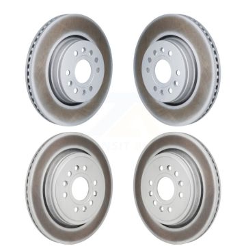 Front Rear Coated Disc Brake Rotors Kit For Ram 1500 Jeep Wagoneer Grand L KG-101912