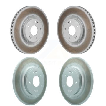 Front Rear Coat Disc Brake Rotor Kit For 2021-2023 Hyundai Santa Fe Kia Sorento GAS engine KG-101914