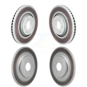 Front Rear Coated Disc Brake Rotors Kit For 2022-2023 Kia Carnival KG-101915