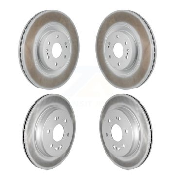 Front Rear Coated Brake Rotor Kit For GMC Sierra 1500 Chevrolet Silverado Limited Cadillac KG-101918