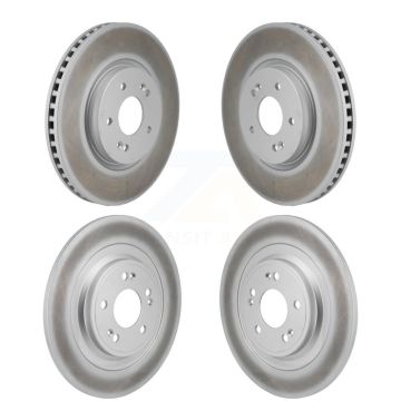 Front Rear Coated Disc Brake Rotors Kit For Hyundai Ioniq 5 Kia EV6 6 KG-101919